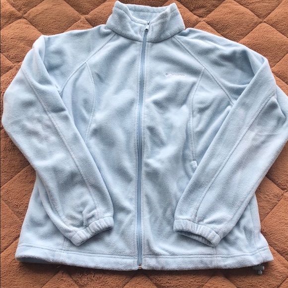 baby blue fleece jacket